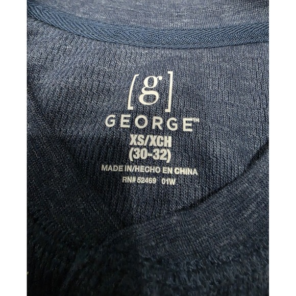 Men's Thermal Henley Shirt Long Sleeves By George Size XS/XCH Item #0142 - Picture 3 of 9